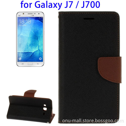 Flip Leather Case for Samsung Galaxy J7, back cover for samsung j7 2016